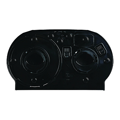 Boardwalk Jumbo Twin Toilet Tissue Dispenser, 20.25 x 6 x 12.25, Black (BWK1529)