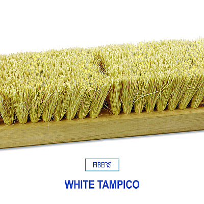 Boardwalk Deck Brush Head, 2" White Tampico Bristles, 10" Brush (BWK3210)