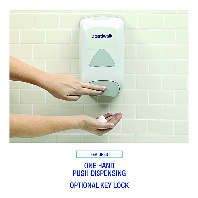 Boardwalk Soap Dispenser, 1,250 mL, 6.1 x 10.6 x 5.1, Gray (BWK8350)