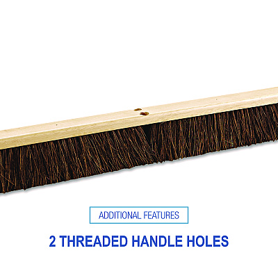 Boardwalk Floor Brush Head, 3.25" Brown Palmyra Fiber Bristles, 36" Brush (BWK20136)
