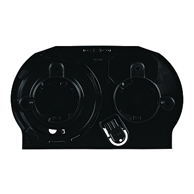 Boardwalk Standard Twin Toilet Tissue Dispenser, 13 x 6.75 x 8.75, Black (BWK1502)