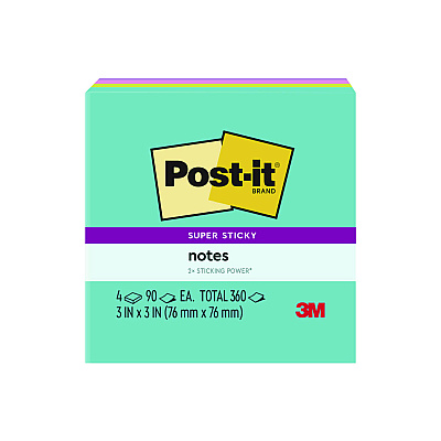 Scotch Office Essentials Kit, 7 Pads Assorted Super Sticky Notes, 1 Pack Flags, Roll Magic Tape, Roll Super-Hold Tape, 1 Scissors (MMMSPIPK)