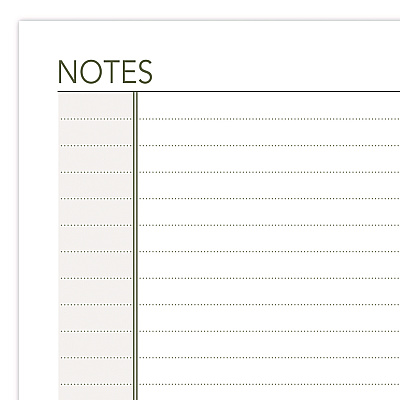 AT-A-GLANCE Lined Notes Pages for Planners/Organizers, 6.75 x 3.75, White Sheets, Undated (AAG013200)