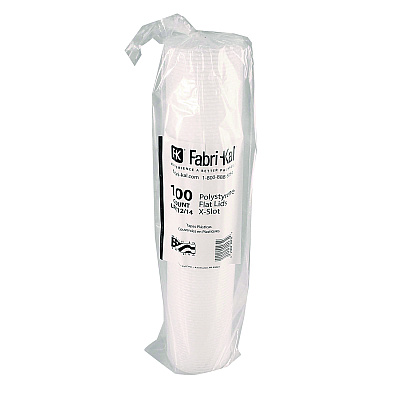 Fabri-Kal Kal-Clear/Nexclear Drink Cup Lids, Flat w/X-Style Straw Slot, Flavor Buttons, Fits 12-14 oz Cold Cups, Translucent, 1,000/CT (FABLRK1214)