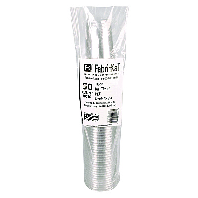Fabri-Kal Kal-Clear PET Cold Drink Cups, 10 oz, Clear, 50/Bag, 20 Bags/Carton (FABKC10)