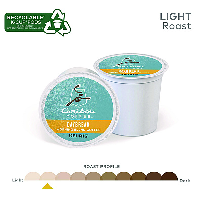 Caribou Coffee Daybreak Morning Blend Coffee K-Cups, 96/Carton (GMT6994CT)
