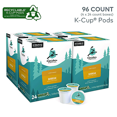 Caribou Coffee Daybreak Morning Blend Coffee K-Cups, 96/Carton (GMT6994CT)