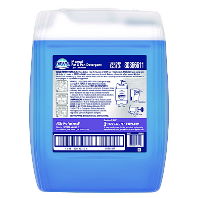 Dawn Professional Professional Manual Pot and Pan Dish Detergent, Original Scent, 5 gal Bottle, 34/Pallet (PGC12310)