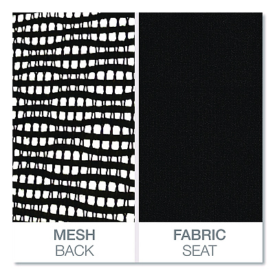 Alera Faseny Series Big and Tall Manager Chair, Supports Up to 400 lbs, 17.48" to 21.73" Seat Height, Black Seat/Back/Base (ALEFN44B14)