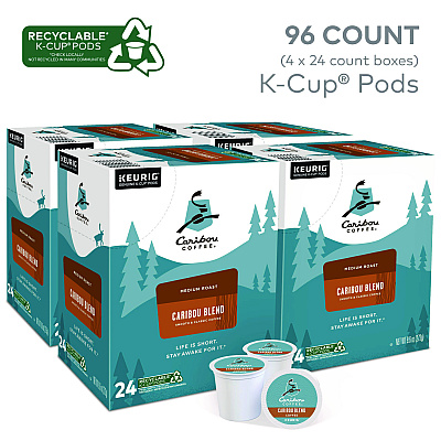 Caribou Coffee Caribou Blend Coffee K-Cups, 96/Carton (GMT6992CT)