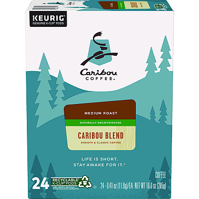 Caribou Coffee Caribou Blend Decaf Coffee K-Cups, 96/Carton (GMT6995CT)