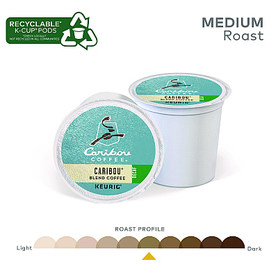 Caribou Coffee Caribou Blend Decaf Coffee K-Cups, 96/Carton (GMT6995CT)