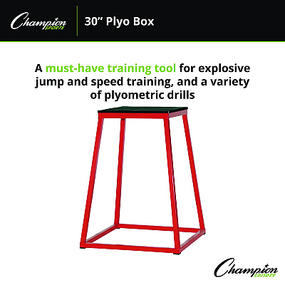 Champion Sports Plyo Box, 30" h, 24 x 24 Base (CSIPXB30)