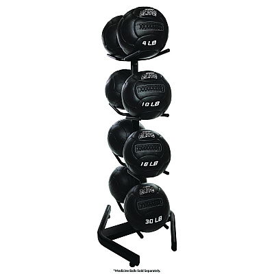Champion Sports U-Ring Double Medicine Ball Tree, 28" x 28" x 60", Black (CSIDTM1)