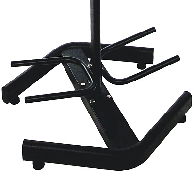Champion Sports U-Ring Double Medicine Ball Tree, 28" x 28" x 60", Black (CSIDTM1)