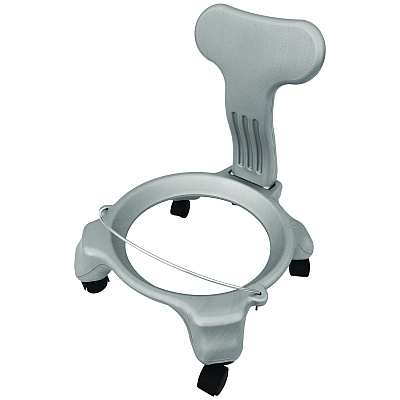 Champion Sports Kid's Ball Chair, Supports Up to 264 lb, 12.5" Seat Height, Blue Seat, Silver Base (CSIKDCH)
