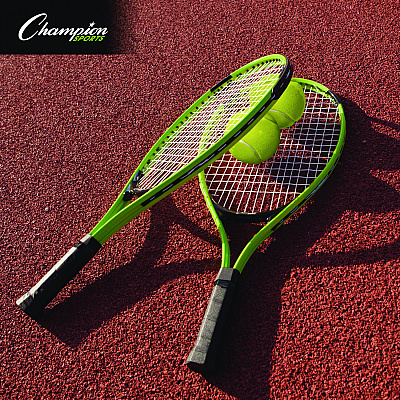 Champion Sports Tennis Net Set with 2 Rackets and 2 Tennis Balls (CSIPTNSET)