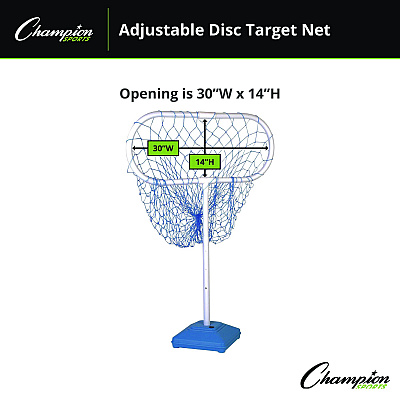 Champion Sports Disc Target Game Net, 30" x 12" x 24" to 36" h (CSIFSGAME)