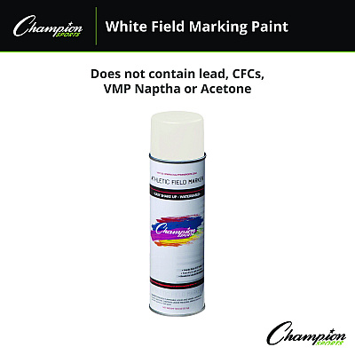 Champion Sports Field Marking Paint, 18 oz Aerosol Spray, White (CSIFMP2W)
