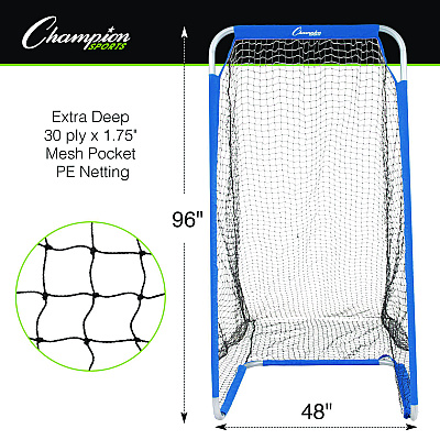Champion Sports Football Kicking Screen, 96" x 48", 1.5" dia Frame (CSIFKPRO)