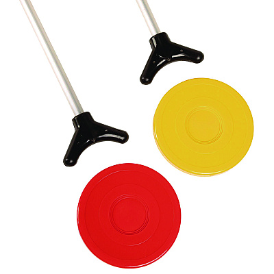 Champion Sports Economy Shuffleboard Set, 15-ft Court, Four 51" Cues, Eight Discs (CSISBA20)