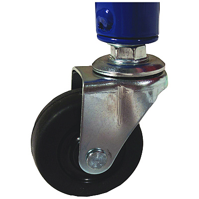 Champion Sports Heavy-Duty Deluxe Ball Cart, Metal, 132 lb Capacity, 17.5 x 59 x 35.75, Blue (CSIBRC18)