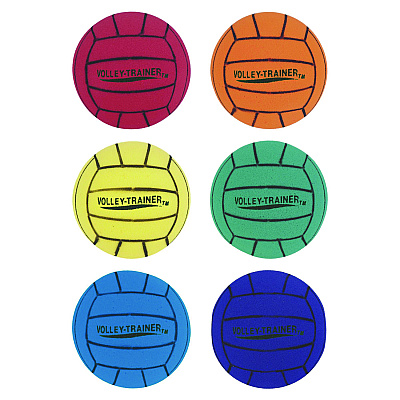 Champion Sports Ultra Foam Volleyball Set, Assorted Colors, 6/Set (CSIFVBSET)