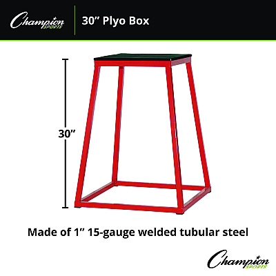 Champion Sports Plyo Box, 30" h, 24 x 24 Base (CSIPXB30)