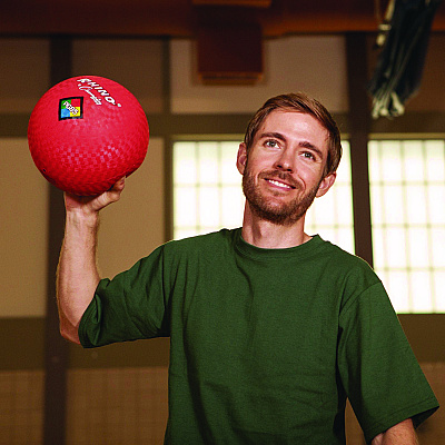 Champion Sports 8.5" Playground Ball Set with Pump, Assorted Colors, 6/Set (CSIPG85XSET)