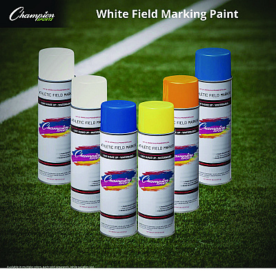 Champion Sports Field Marking Paint, 18 oz Aerosol Spray, White (CSIFMP2W)