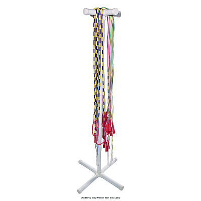Champion Sports Jump Rope Storage Tree, 25.5" x 25.5" x 68.5", White (CSIJRSD)