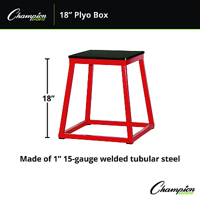 Champion Sports Plyo Box, 18" h, 18 x 18 Base (CSIPXB18)