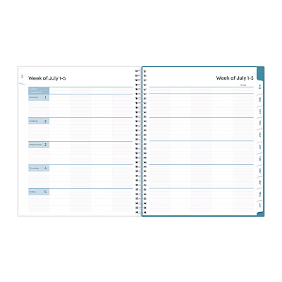 Blue Sky Ditsy Dapple Light CYO Cover Weekly/Monthly Lesson Planner, 9 Classes, 11 x 8.5 Sheets, 12-Month (July to June), 2025 to 2026 (132002)