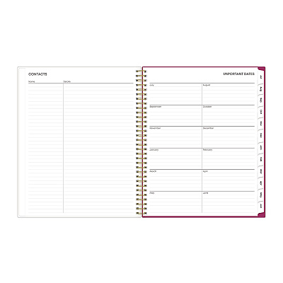 Blue Sky Mahalo Academic Year Create-Your-Own Cover Weekly/Monthly Planner, Floral Artwork, 11 x 8.5, 12-Month (July-June): 2025-2026 (100149)