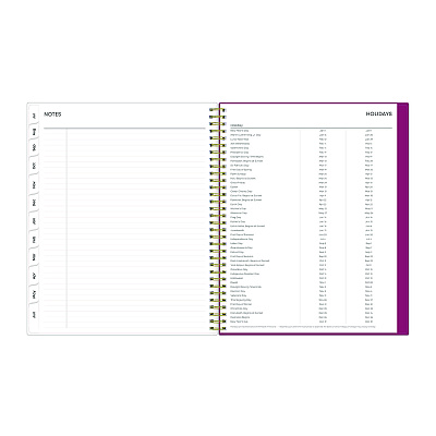 Blue Sky Mahalo Academic Year Create-Your-Own Cover Weekly/Monthly Planner, Floral Artwork, 11 x 8.5, 12-Month (July-June): 2025-2026 (100149)
