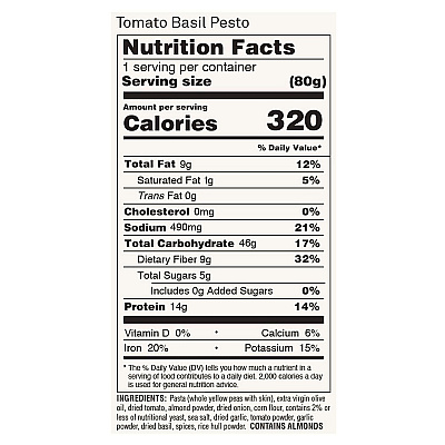 ZENB Instant Meals, Tomato Basil Pesto Pasta, 2.8 oz Bowl, Dozen (OFX02816)