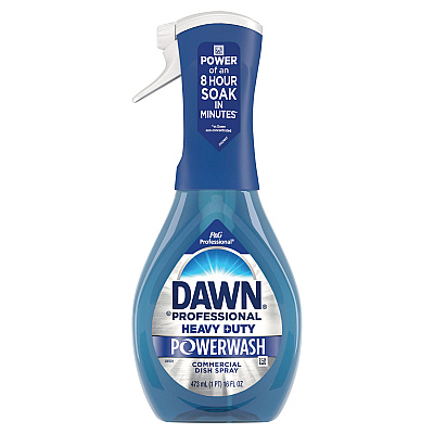 Dawn Professional Heavy Duty Powerwash Commercial Dish Spray, 16 oz, 6 Pack: 1 Starter Kit Plus 5 Refills (PGC15264)