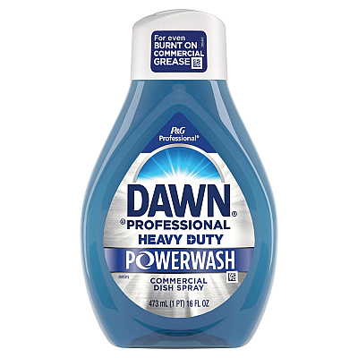 Dawn Professional Heavy Duty Powerwash Commercial Dish Spray, 16 oz, 6 Pack: 1 Starter Kit Plus 5 Refills (PGC15264)