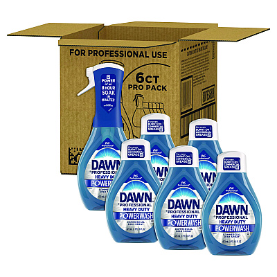 Dawn Professional Heavy Duty Powerwash Commercial Dish Spray, 16 oz, 6 Pack: 1 Starter Kit Plus 5 Refills (PGC15264)