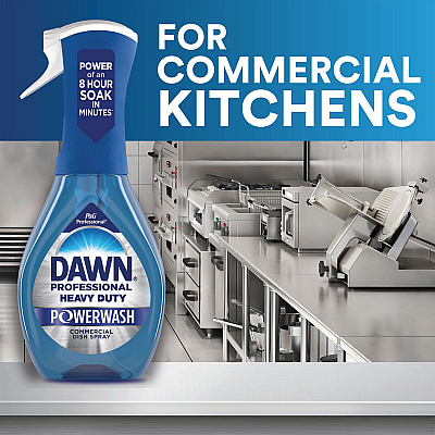 Dawn Professional Heavy Duty Powerwash Commercial Dish Spray, 16 oz, 6 Pack: 1 Starter Kit Plus 5 Refills (PGC15264)