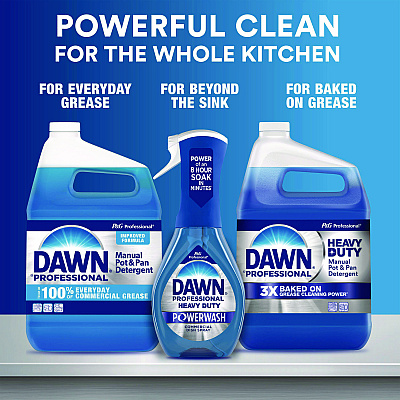 Dawn Professional Heavy Duty Powerwash Commercial Dish Spray, 16 oz, 6 Pack: 1 Starter Kit Plus 5 Refills (PGC15264)