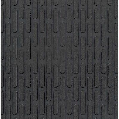 Crown-Tred Indoor/Outdoor Scraper Mat, Rubber, 35.5 x 59.5, Black (CWNTD0035BK)