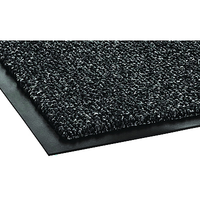 Crown Cross-Over Indoor/Outdoor Wiper/Scraper Mat, Olefin/Poly, 48 x 72, Gray (CWNCS0046GY)
