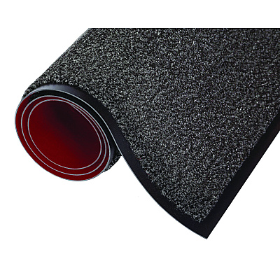 Crown Dust-Star Microfiber Wiper Mat, 36 x 120, Charcoal (CWNDS0310CH)