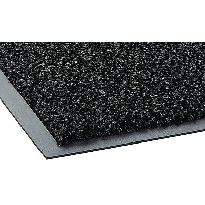 Crown Dust-Star Microfiber Wiper Mat, 36 x 120, Charcoal (CWNDS0310CH)