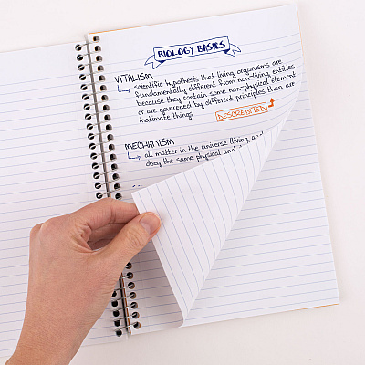 Five Star Wirebound Notebook, 5-Subject, Medium/College Rule, Assorted Cover Color, (150) 9.5 x 6.63 Sheets, 6/Pack (MEA840030A)