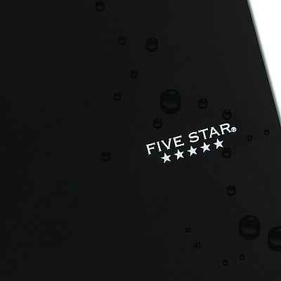 Five Star Wirebound Notebook, 1-Subject, Wide/Legal Rule, Black Cover, (100) 10. x 8.63 Sheets (MEA930010A)