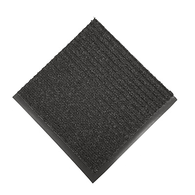 Crown Needle Rib Wipe and Scrape Mat, Polypropylene, 36 x 60, Charcoal (CWNNR0035CH)