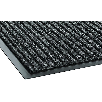Crown Needle Rib Wipe and Scrape Mat, Polypropylene, 36 x 120, Gray (CWNNR0310GY)