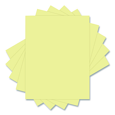 Universal Deluxe Colored Paper, 20 lb Bond Weight, 8.5 x 11, Canary, 500/Ream (UNV11201)